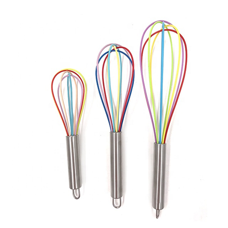 Colored Balloon Egg Beater Silicone Whisk Blending Whisking Beating Frothing & Stirring